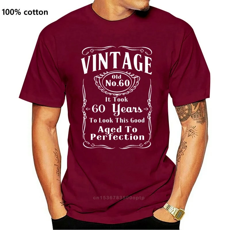 

Новинка 2021, 2021, 2021, 2021est, модная Винтажная футболка на 60-й день рождения, забавная, подарок, 60 лет, на выход