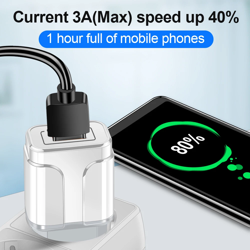 Сетевое зарядное устройство Marjay 18 Вт USB чёрный/белый|Зарядные устройства для