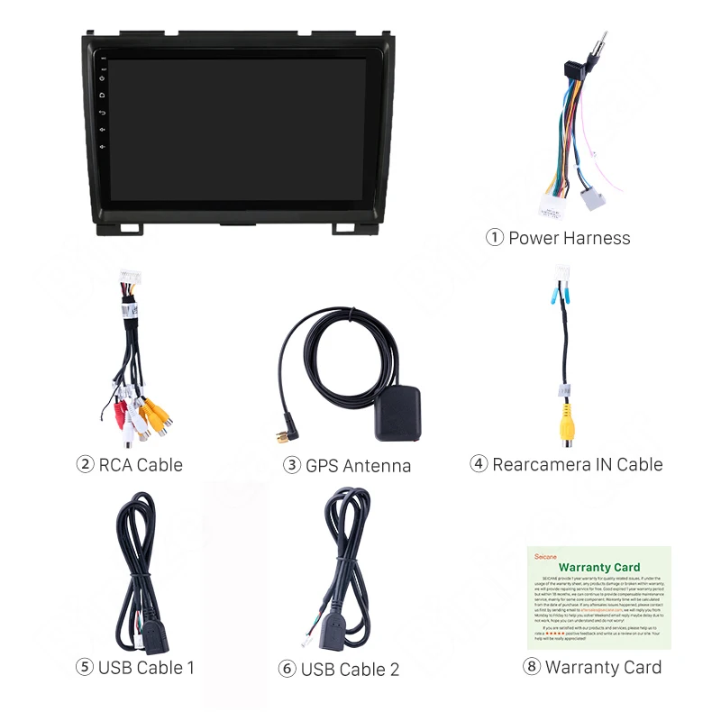 Автомобильный мультимедийный видеорегистратор 2 Din Android 9 дюймов FM радио Wi Fi GPS
