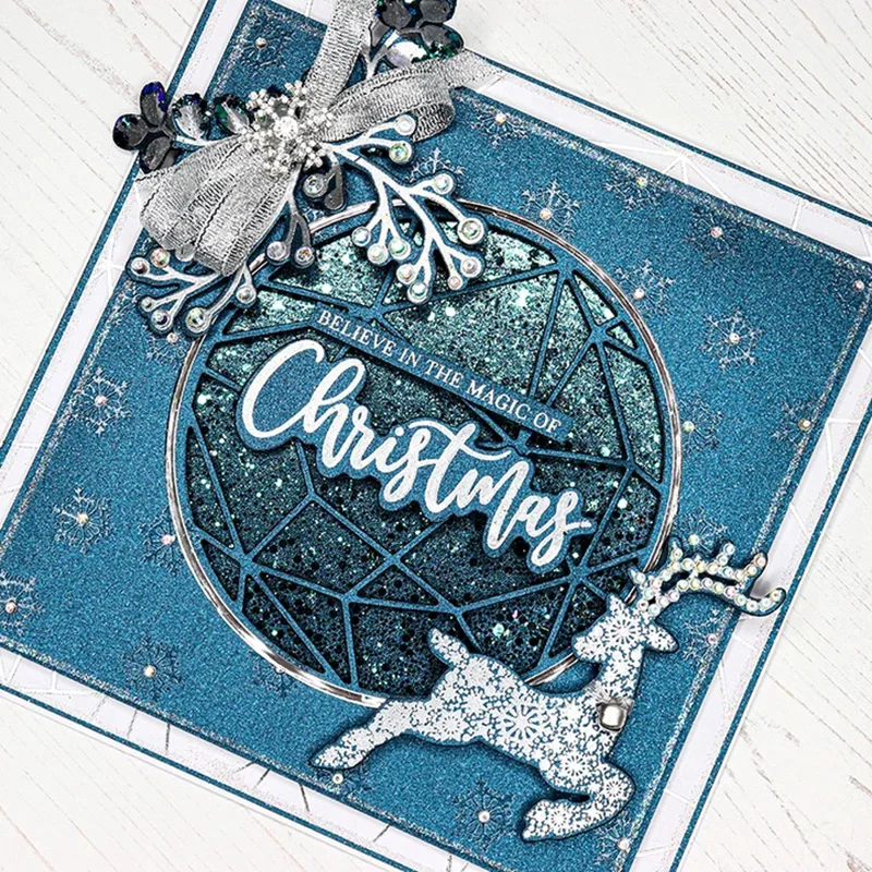 

Magic Letters Circle Metal Cutting Dies and Rubber Clear Stamps Stencil Craft Scrapbooking DIY Embossing Folder Make Template