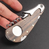 new 4 in 1 cigar cutterwine opener wooden stainless steel multifunctional cigar knife tool c9211 with cigar pouch and gift box