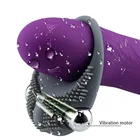 Кольцо с задержкой фиксации для мужчин, вибрация, силиконовое кольцо для пениса, интимный вибратор для мужчин, игрушка для взрослых