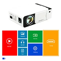ALSTON T5 полный светодиодный hd-проектор 2500 люмен HDMI USB 1080p портативный проектор фильмов Beamer