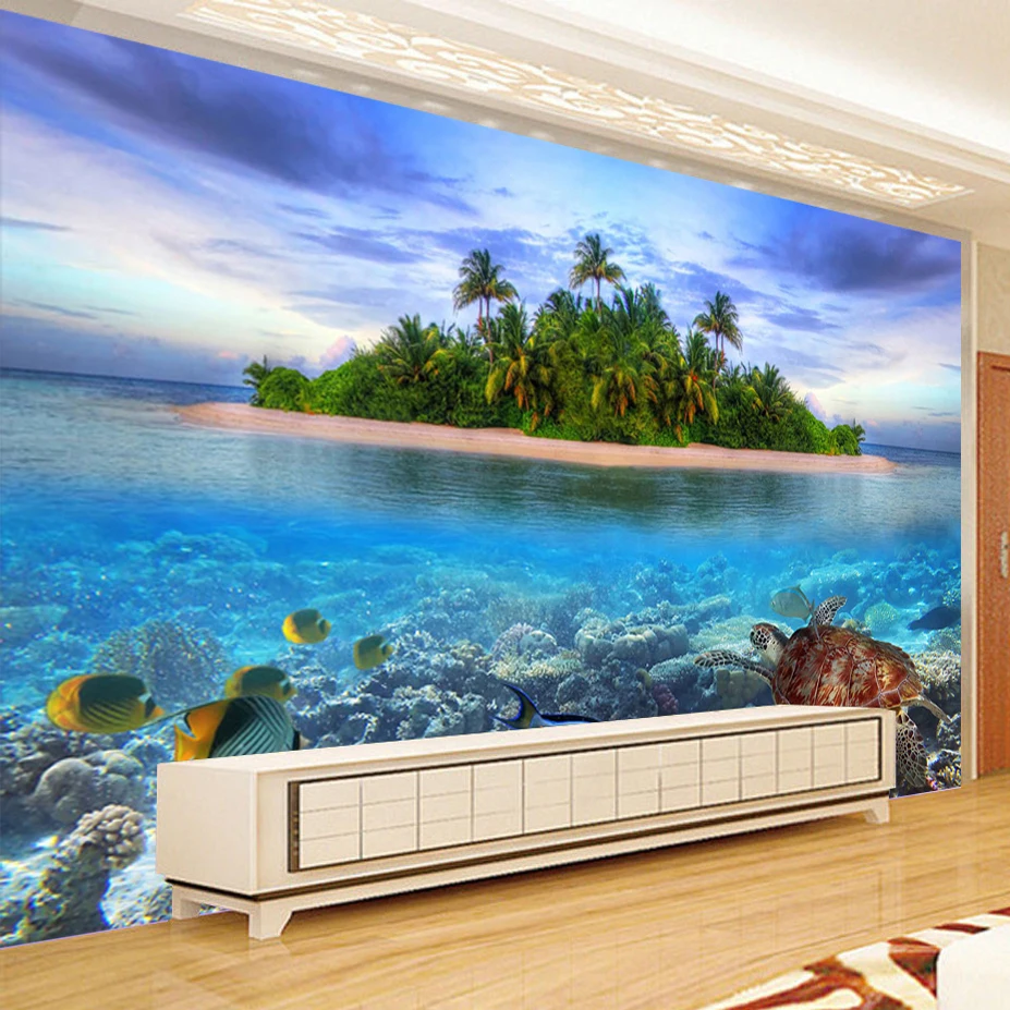 3D фотообои Walpaper морской пейзаж нетканый фон для гостиной ТВ спальни |