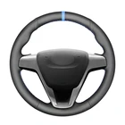 Сшитый вручную черный PU искусственная кожа Чехол рулевого колеса автомобиля для Lada Vesta Xray 2015 2016 2017 2018 2019 2020