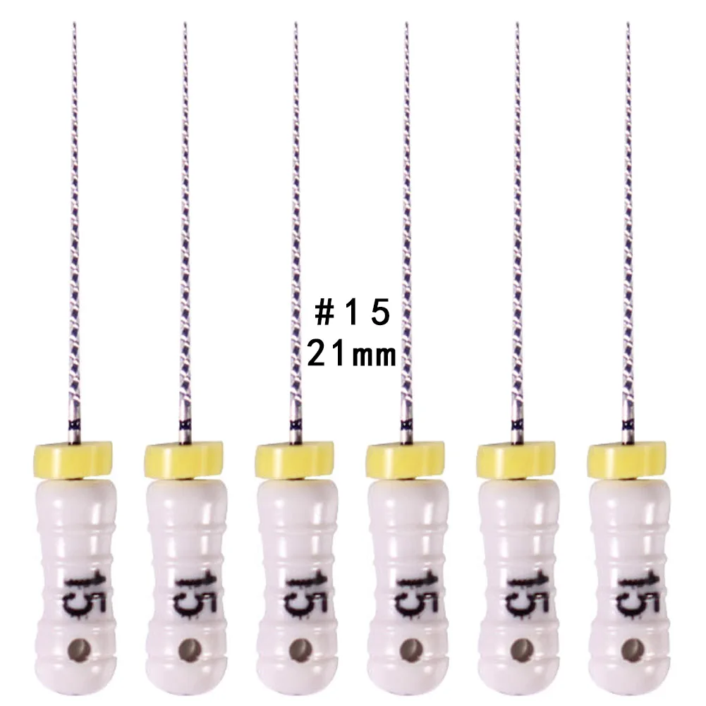 Дентальный инструмент Endo C+ Files Hand Root Canal для проведения эндодонтических процедур, 6 штук в упаковке, хорошее качество, размер 21/25 мм.