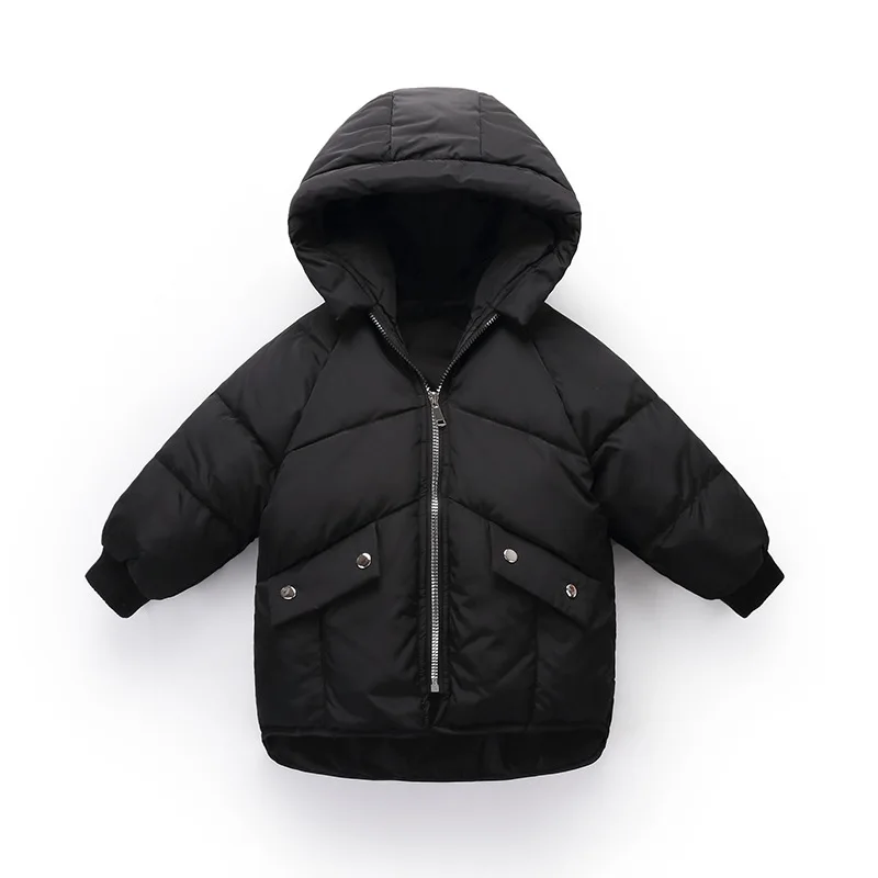 Детский пуховик 2019 г. Новая Корейская версия пуховая куртка с капюшоном для