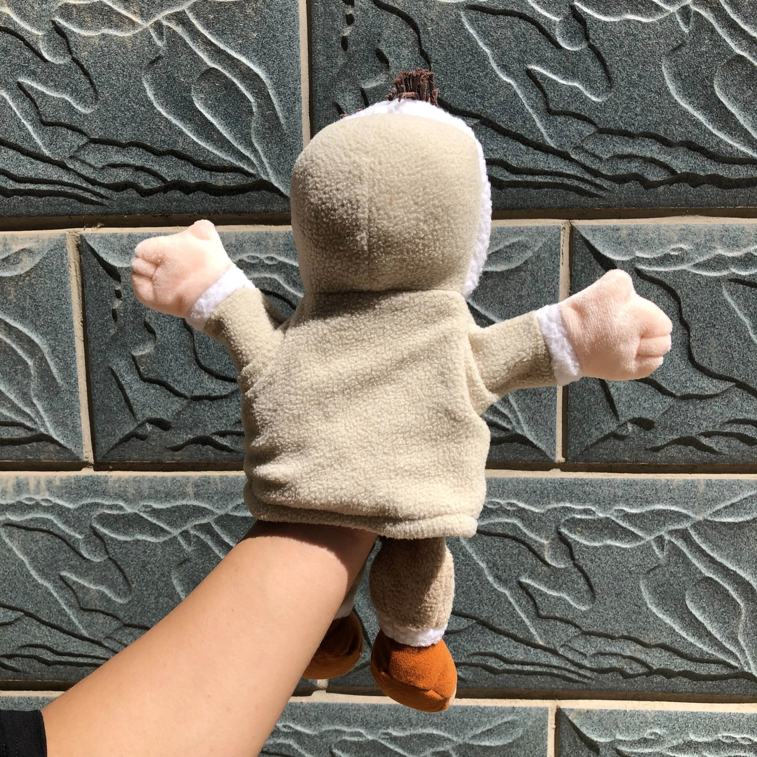 

30cm Eskimo Mountaineering wear Ski suit Hand Puppet Soft Plush Cute Baby Toy Hand Storytelling Hand Puppets for Girls Boys