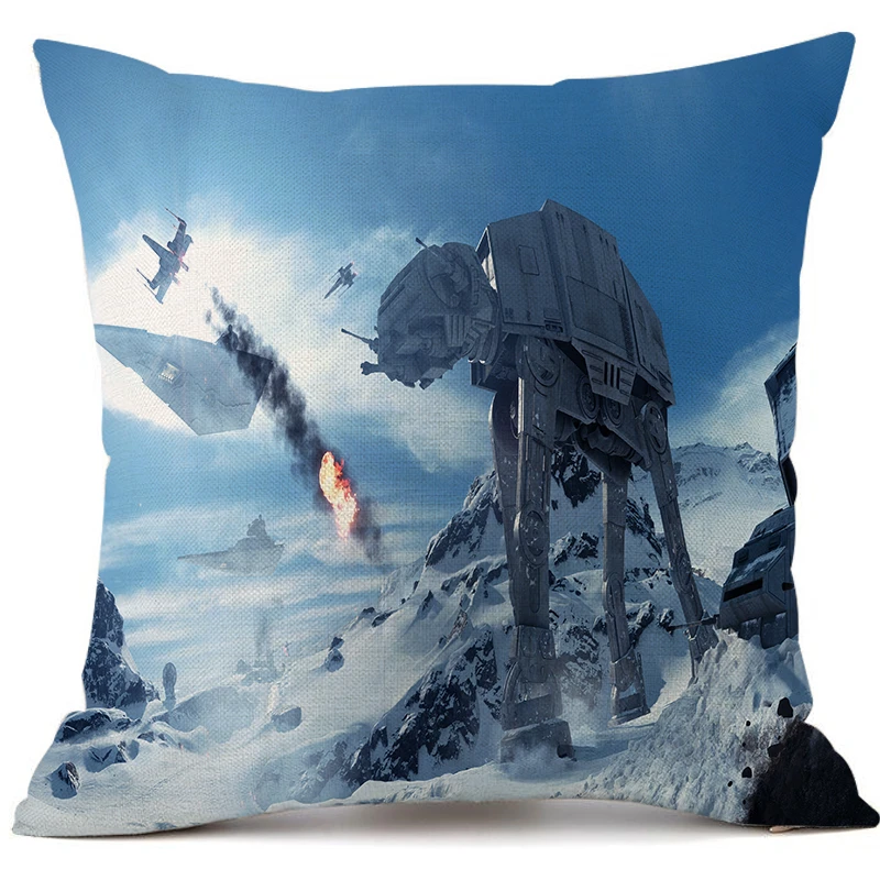 

Disney Star Wars 3d Print Cushion Cover Sci-fi Style Home Pillow Cover Sofa Decor Linen Pillow Case Gift Funda Cojin 45*45cm