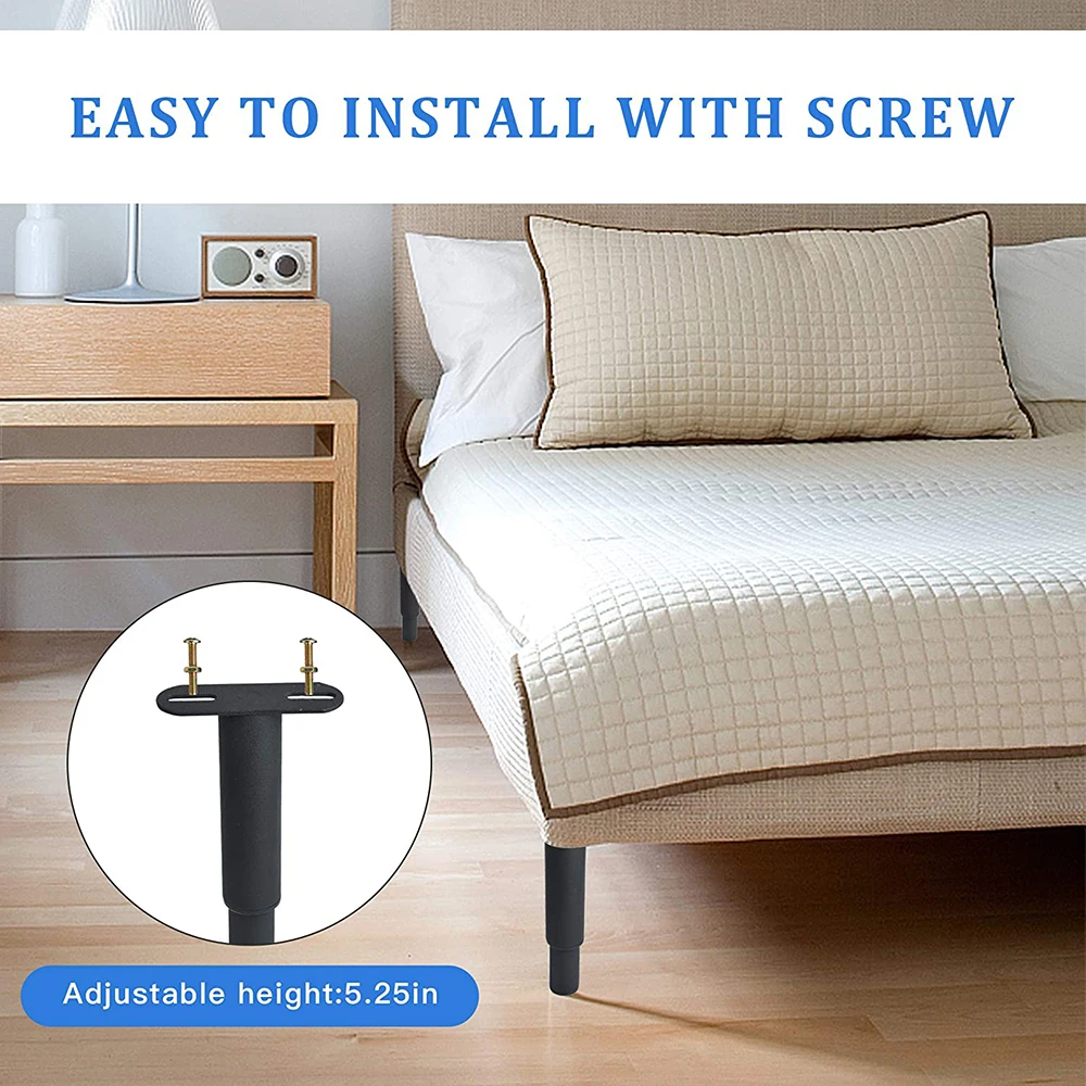 2 шт. металлические ножки для мебели Регулируемые круглые дивана стола шкафа