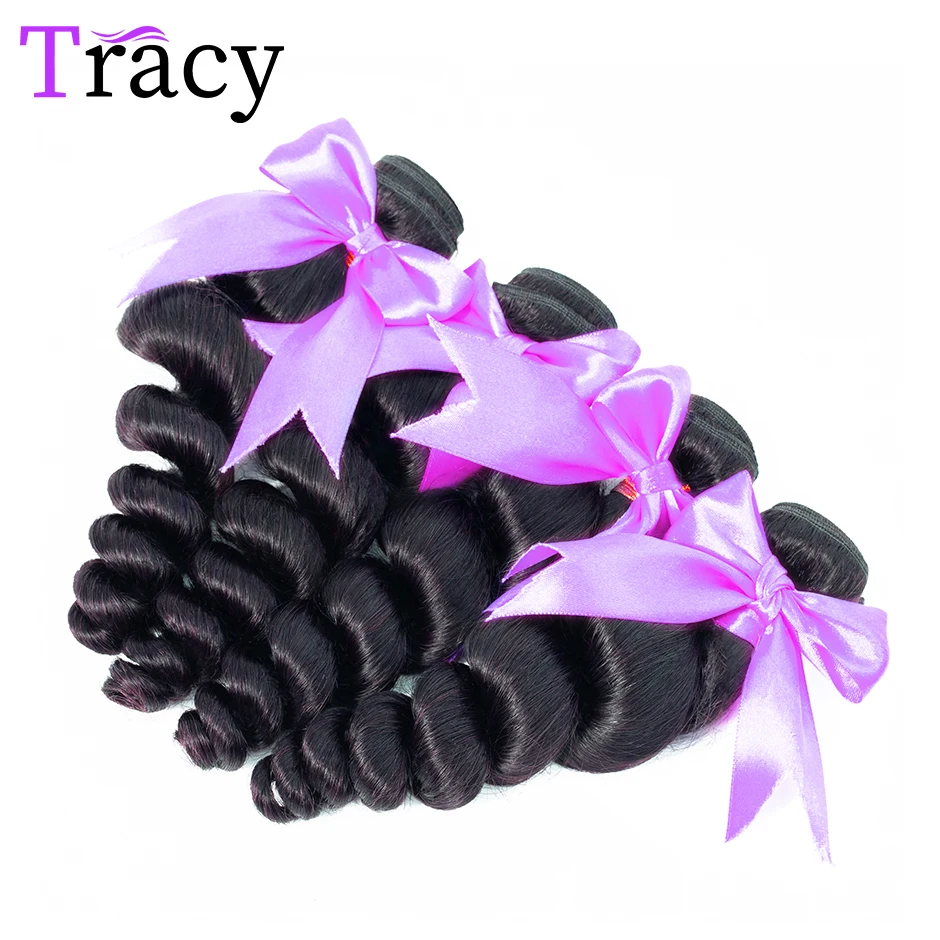 

Loose Wave Bundles Human Hair Brazilian Natural Black Hair Weave 4 Remy Human Hair Bundles Deal For Black Women Hair Extensions