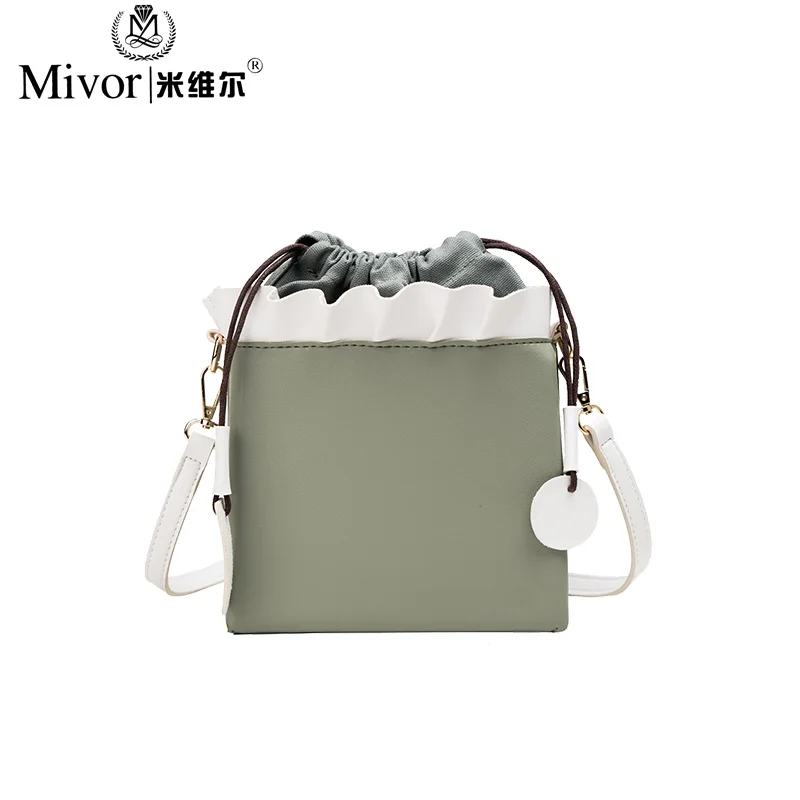 Summer small bag female 2020 new tide fashion western style shoulder messenger Korean simple bucket | Багаж и сумки