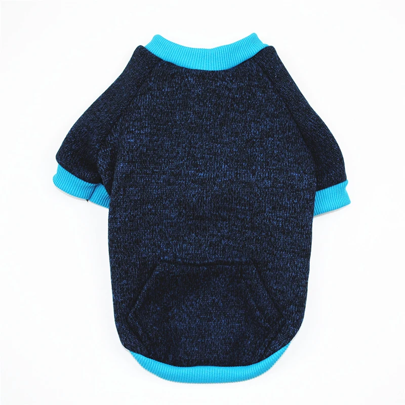 

Small Dog Soft Cat Sweater Shirt Clothes O Neck T-shirt Woolen Material Comfortable Short Sleeve Pet Clothes Multicolor Optional