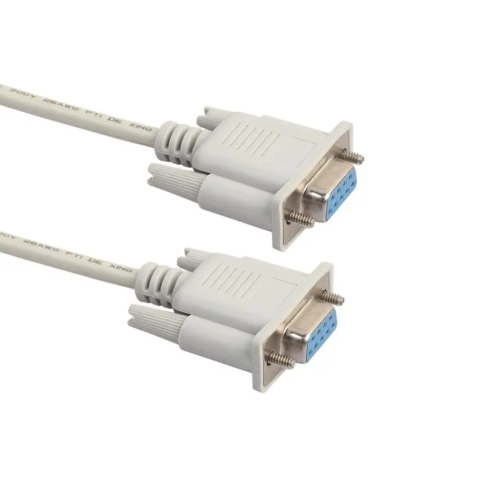 

1.5m/3m/5m RS232 DB9 9 Pin Female to Female Serial Port Cable Industrial Adapter Connector Extending Wire
