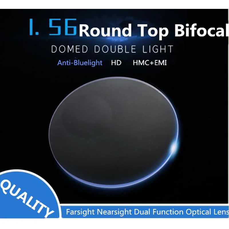 RX-LENS 1 49 круглые бифокальные линзы UV400 HMC EMI для двухфункциональных очков