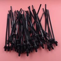 50pcsset car nylon push clips wire tie released zip straps pipe cable fastener bundle band universal