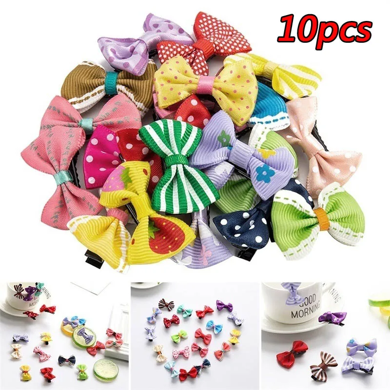 

10pcs Fabric Bow Hair Clip