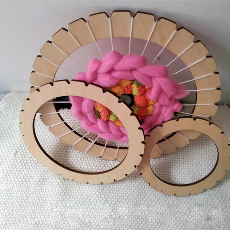 Дети DIY круговой ткацкий станок игрушка ручное вязание Деревянные игрушки