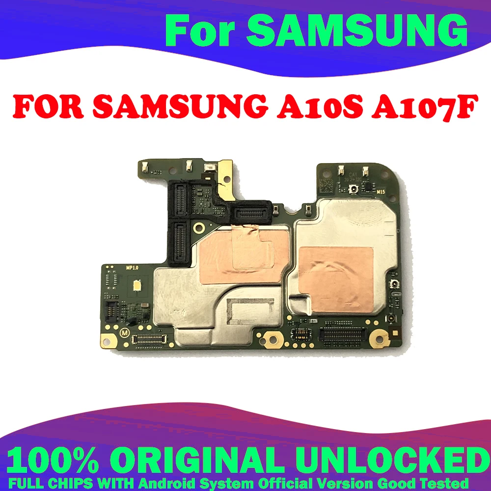 100% оригинальная разблокированная материнская плата для Samsung Galaxy A10s A107F с полными