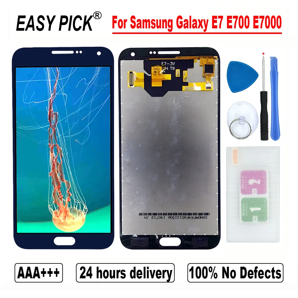 Для Samsung Galaxy E7 E700 E7000 E7009 E700M E700H E700F E700H/DS ЖК дисплей сенсорный экран дигитайзер