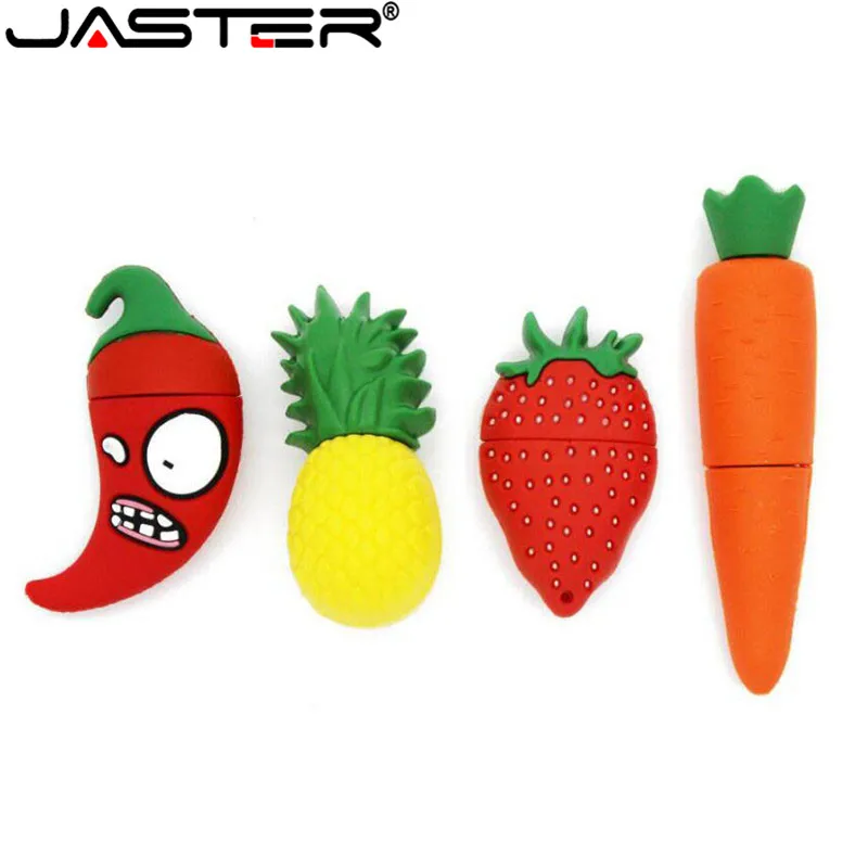 JASTER оптовая продажа клубника морковь мультфильм модель usb флэш накопитель 2 0