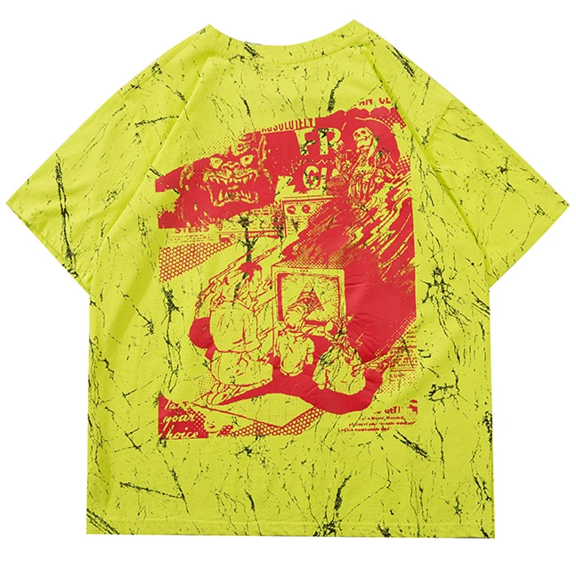 Футболка мужская хип-хоп 2020 летняя футболка с буквенным принтом уличная Harajuku High