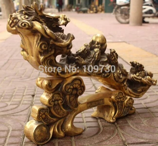 Бесплатная доставка &ltпомеченные китайские бронзовые Богатые Деньги 9 драконы