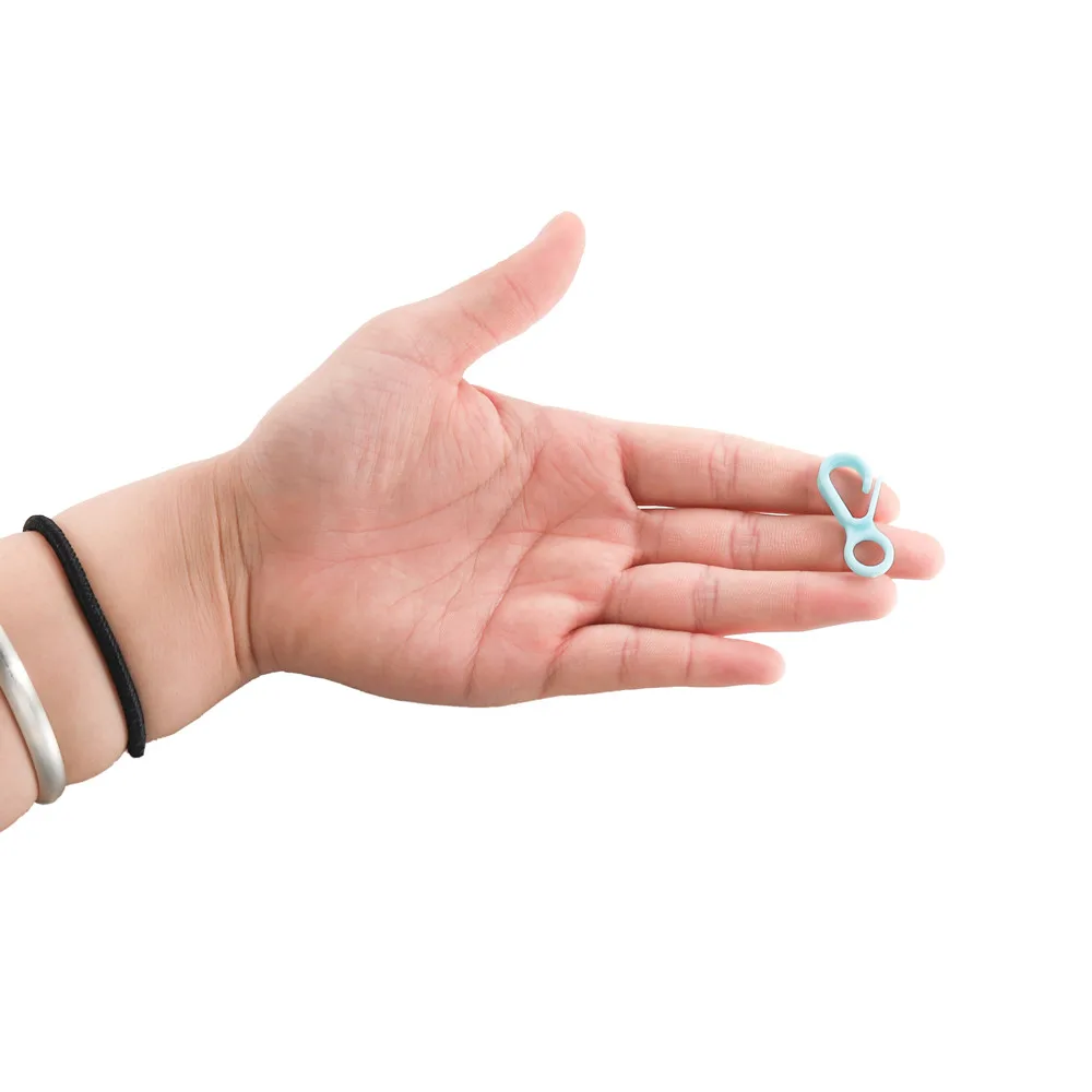 50pcs/lot 33mm Plastic Candy Colors Lobster Clasps Hooks Key Chain Rings for DIY Charms Keychain Jewelry Making Accessories - купить по