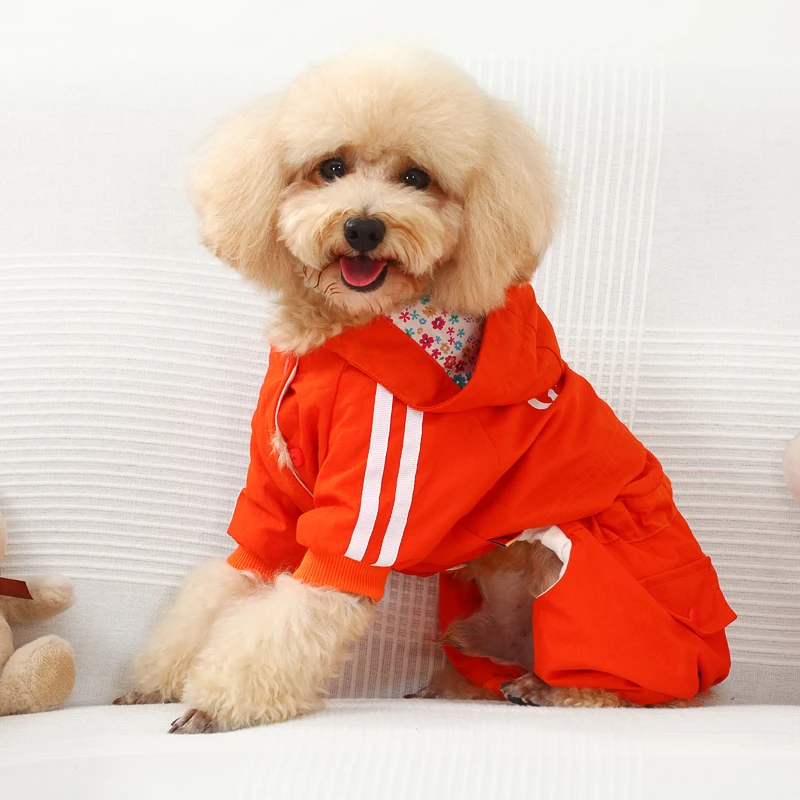 Winter Warm Dog Clothes Waterproof Overalls Jacket Raincoat Pet Coat Puppy Roupa De Cachorro KK60GF | Дом и сад