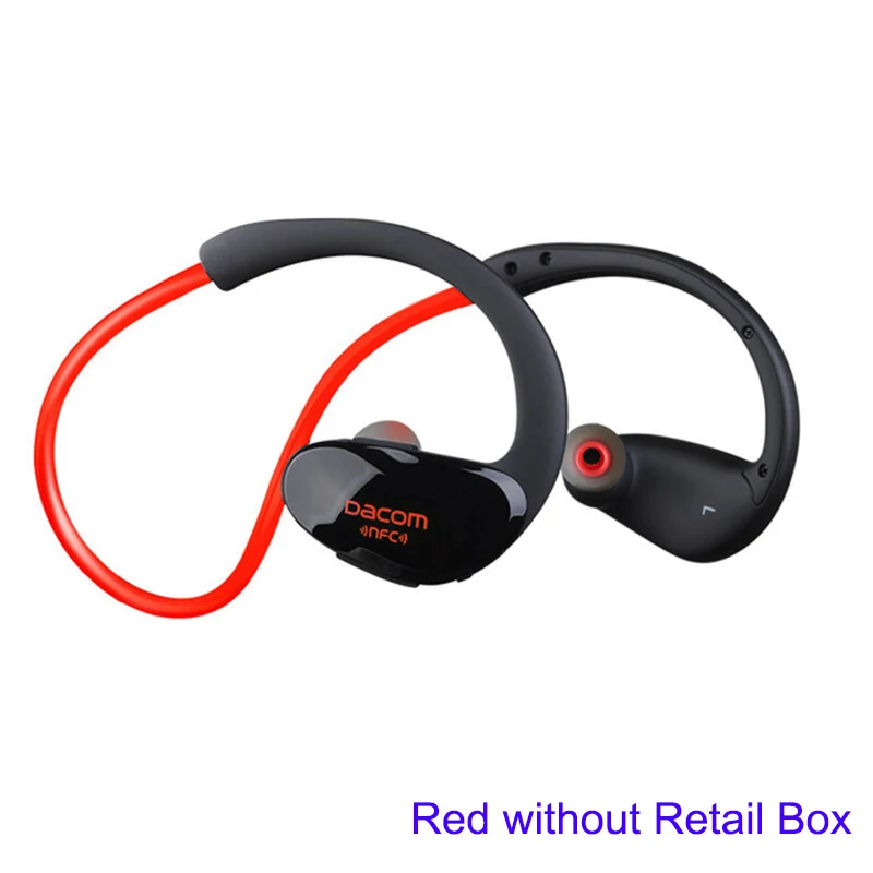 Red Dacom Athlete Bluetooth гарнитура для iPhone для samsung беспроводные наушники спортивные стерео наушники с HD микро NFC auriculares - Цвет: Red