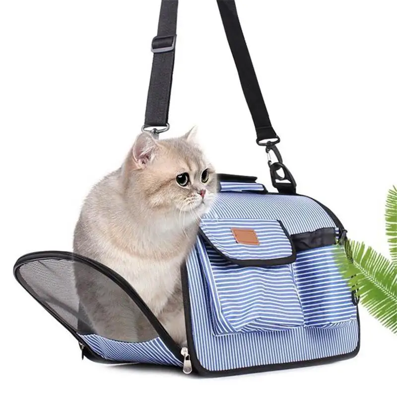 

Foldable Pet Carrier Cage Portable Breathable Travel Kennel with Mesh for Small Dogs Travel Puppy Carrying Bags