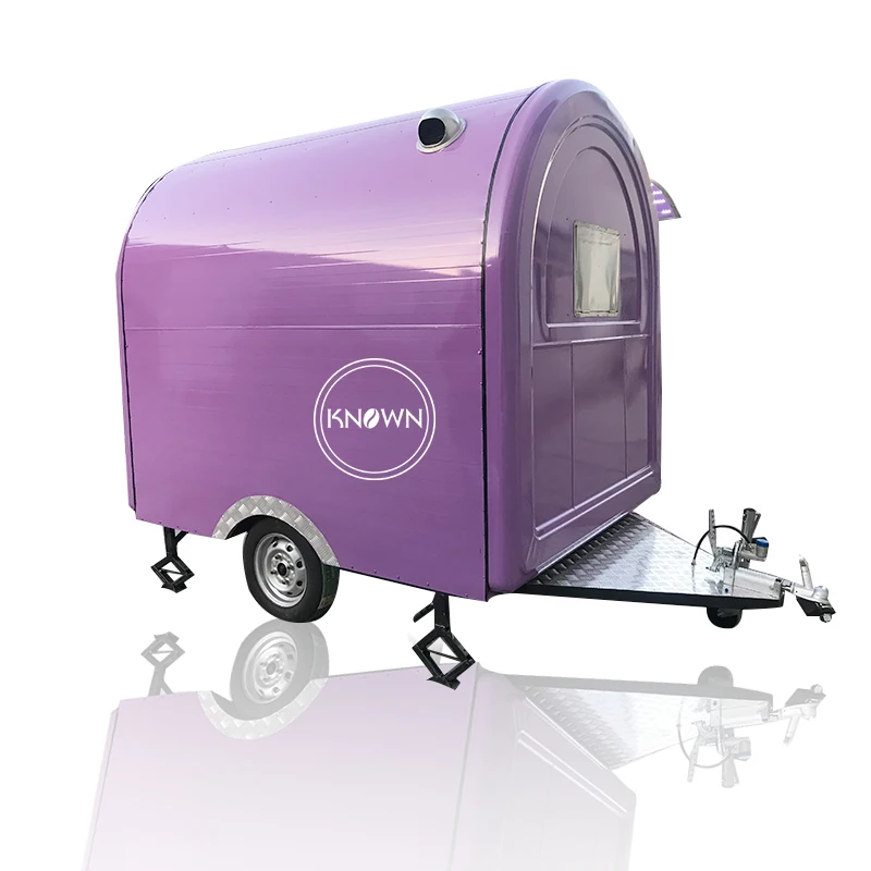 

Factory direct mobile snack cart electric dining car stall breakfast RV mobile gourmet food trailer with free shipping