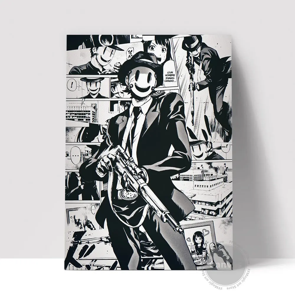 

Anime Canvas High Rise Invasion Manga Decoration Prints Poster wall decor Pictures Home Decor Living room Bedroom Art Painting