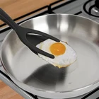 2 в 1 захват и откидные щипцы шпатель для яиц Щипцы Зажим для оладий жареное яйцо французский тостер омлет перевернутые кухонные аксессуары cocina