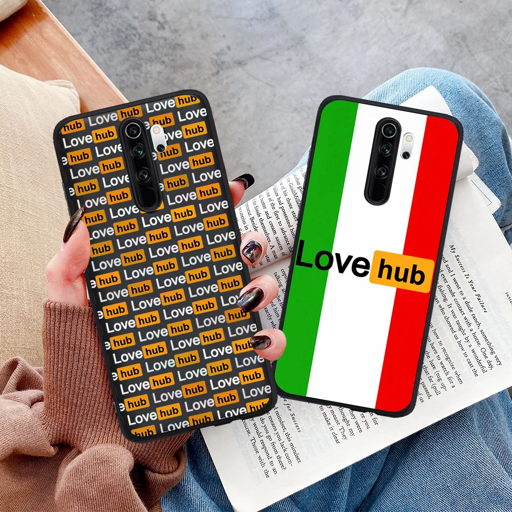 

Hot Famous Sexy Love Website Luxury Black Phone Case for Xiaomi Mi 9T Pro Redmi Note 6 7 8 8T 9 9S 10 K20 K30 Pro Cover Coque