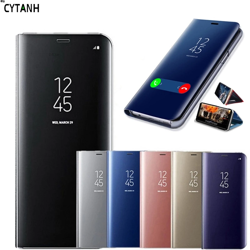 Умный зеркальный чехол для OPPO Find X A83 A3 S A5 A37 A71 F7 F5 R11 A59 F1S F9 A7 F11 Pro кожаный флип с