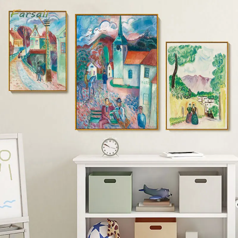 Абстрактная Картина на холсте Ретро классическое настенное искусство холст