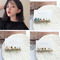 delicate 3 sets student gifts small stud earrings earrings enamel jewelry women