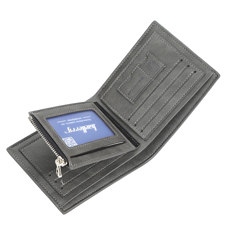 

New men's Multi-card holder wallet fashion casual men slim coin purse passport bank card holder leather wallet free shipping