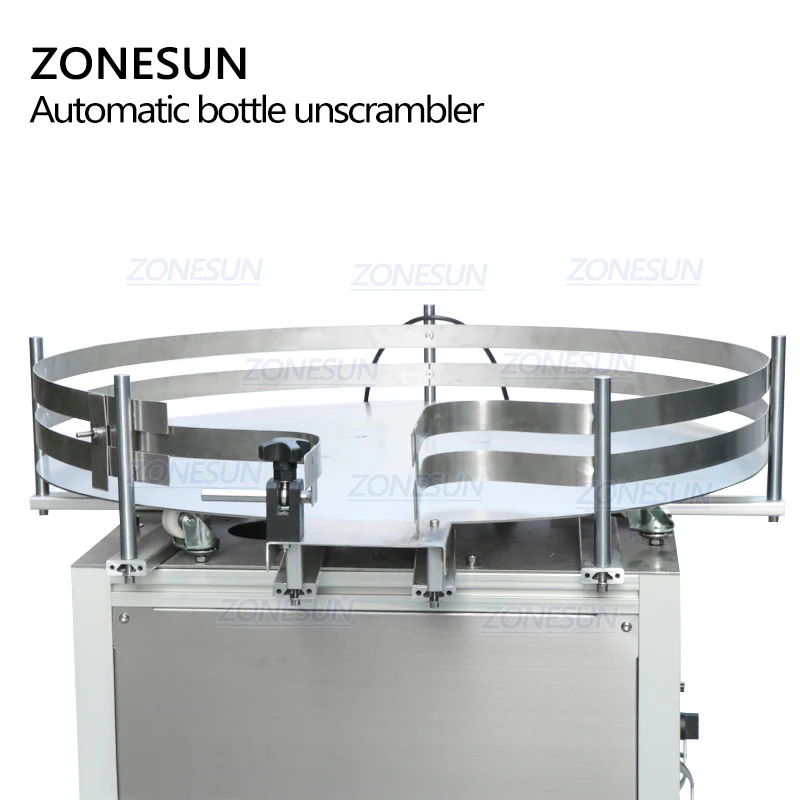 ZONESUN автоматический круглой вращающейся стеклянная бутылка для алкогольных