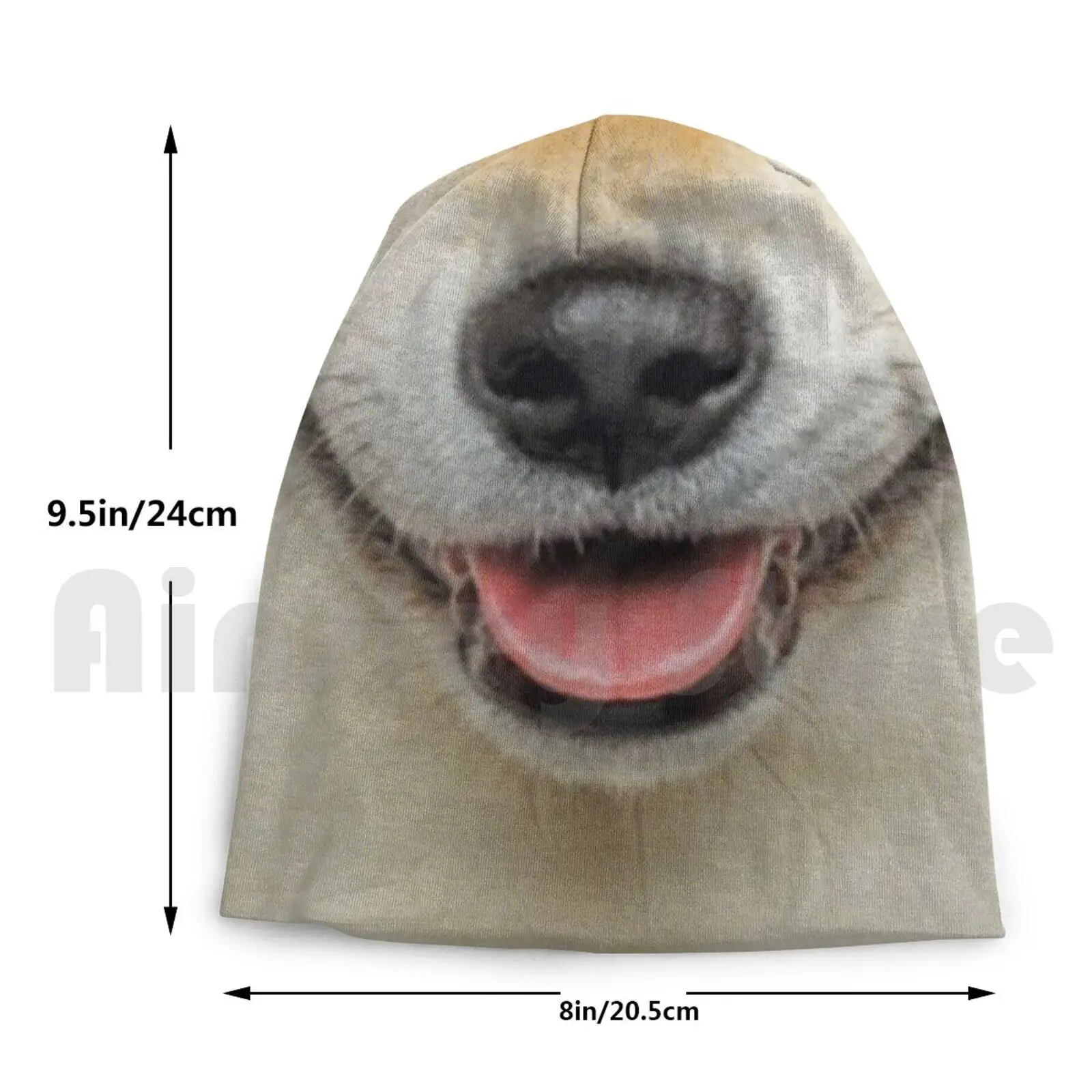 

Canine Smile Beanies Pullover Cap Comfortable Dog Doggo Shiba Fox Canine Pup Puppy Beanies Print Animal Face Animal