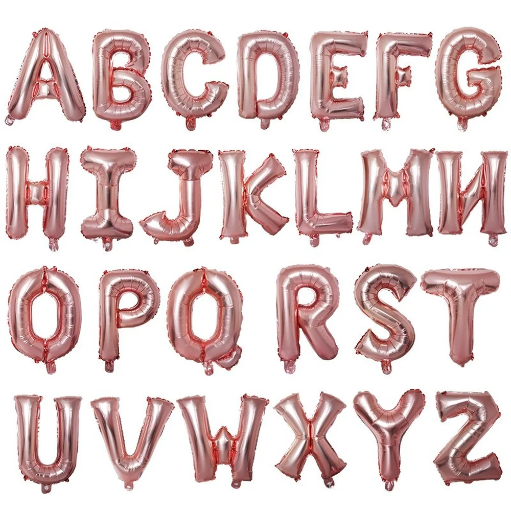 

Rose Gold Letter Foil Balloons Happy Birthday Party Supplies Event Decorations Kids 30 Inches Welcome Home Balloons Wholesale
