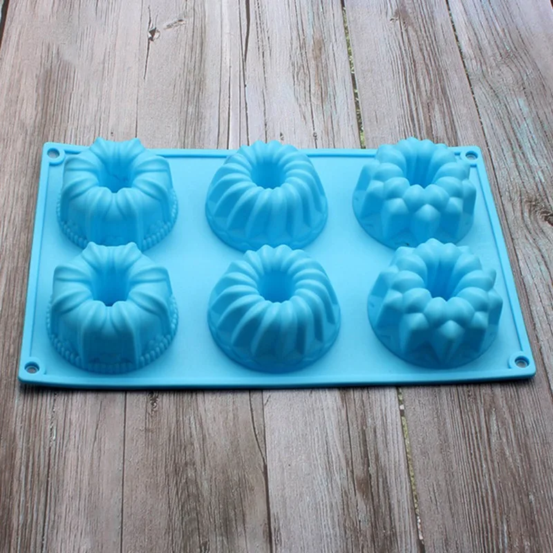 

Silicone Flower Shaped Cake Mold DIY Handmade Soap Jelly Soap Donut 6 Hole Sunflower Mold Kitchen Baking Tools