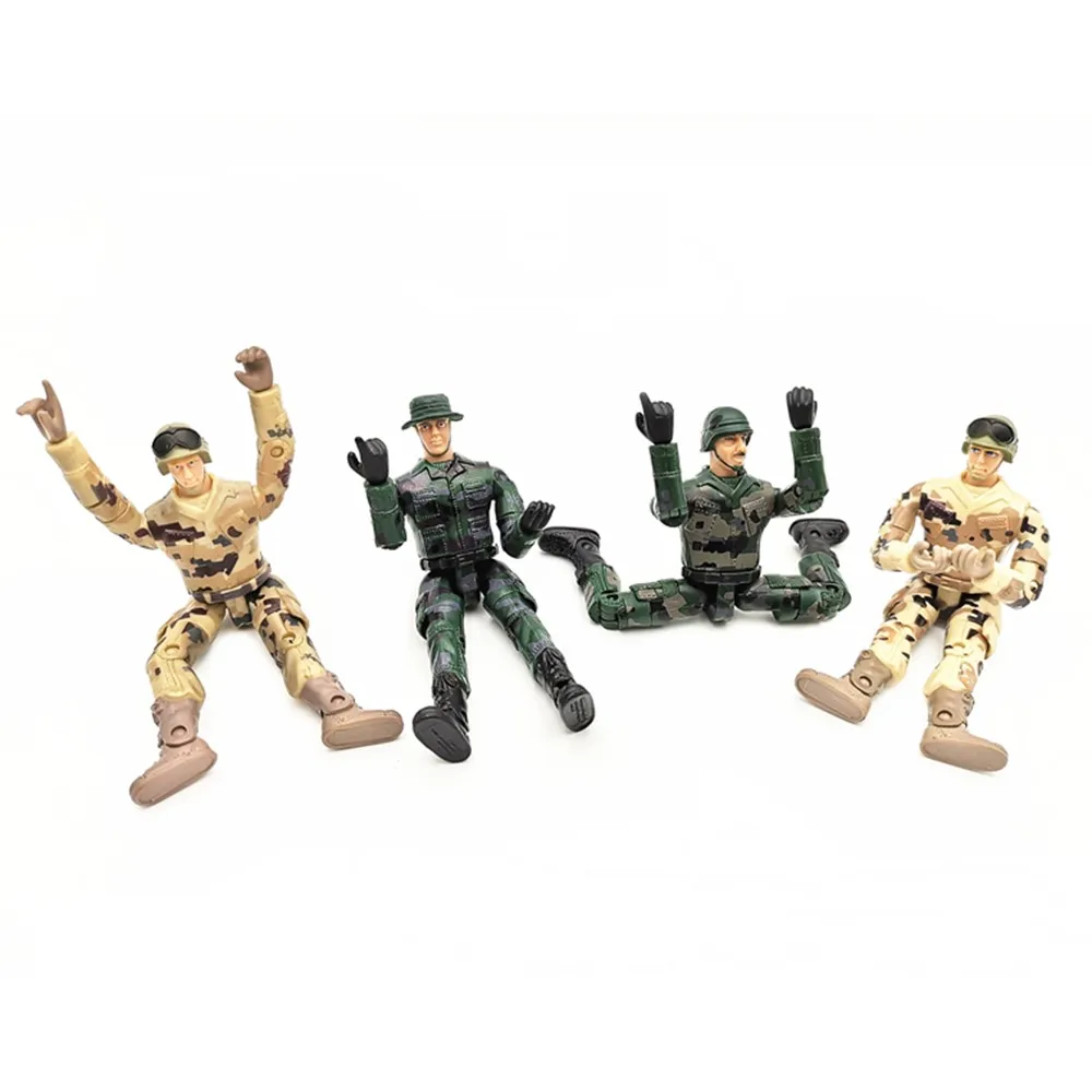4 PCS Soldier Doll WPL B36 военный грузовик комплект 1:16 Урал р/у грузовик DIY Набор 2,4 г 6WD Рок Гусеничный командный Коммуникационный автомобиль набор игрушка для мальчиков - Цвет: 4 PCS Soldier Doll