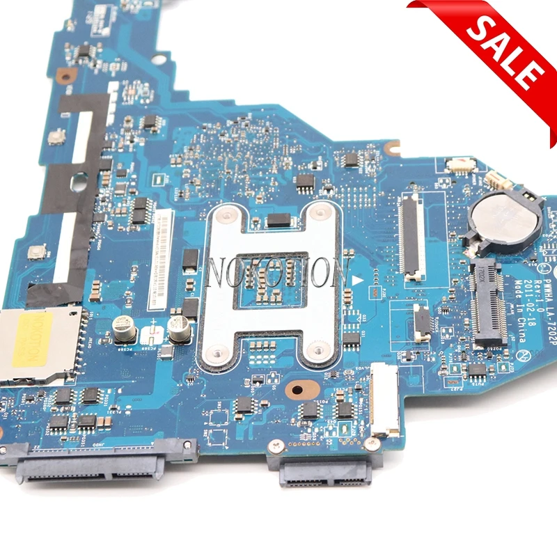 NOKOTION материнская плата для ноутбука Toshiba Satellite C660 K000124370 PWWHA LA-7202P HM65 DDR3 GMA HD3000 основная плата полностью протестирована