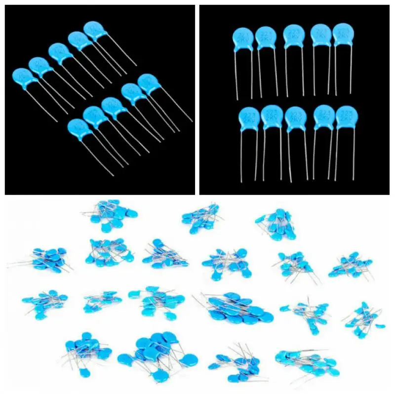 

200PCS/lot high voltage ceramic capacitor Assortment Kit 1KV / 2KV / 3KV Ceramic Capacitors set
