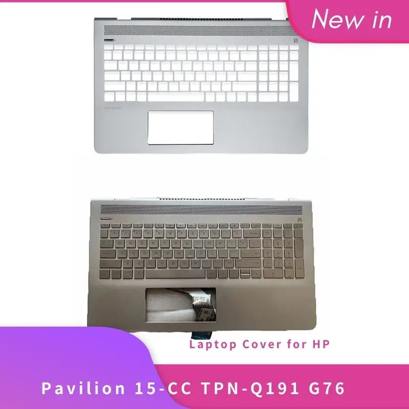 

NEW Original For HP Pavilion 15-CC 15T-CC TPN-Q191 G76 Laptop Palmrest Upper Case/Keyboard C Cover Silver 857799-001 928951-001