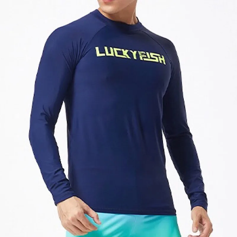 top LuckyFisf для плавания, сёрфинга, топ, Рашгард, мужская спортивная куртка, модный костюм для морского сёрфинга, быстросохнущие колготки, топ, блузка, Прямая поставка - Цвет: top