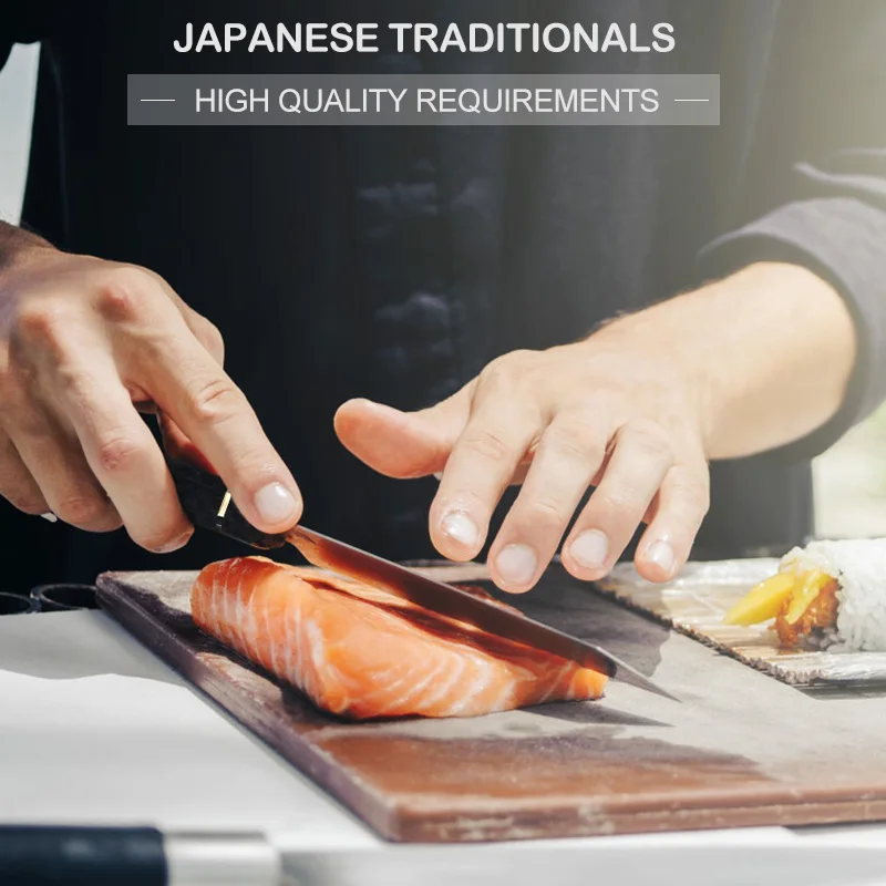 Японский Нож для суши немецкий нож из нержавеющей стали 1 4116 кухонный Kiritsuke Sashimi
