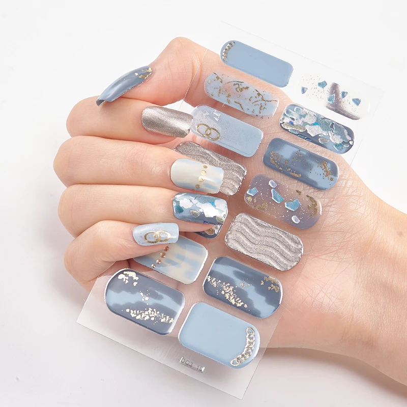 

Patterned Nails With Creative Nail Polish Nail Art Stickers 2020 Women Salon Full Beauty Sticker For Nails Nail Accesoires